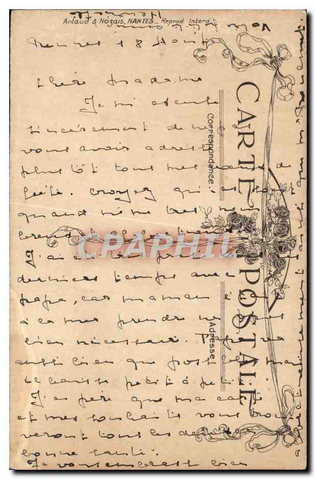 CPA Fantaisie Folklore Bretagne  — Verso