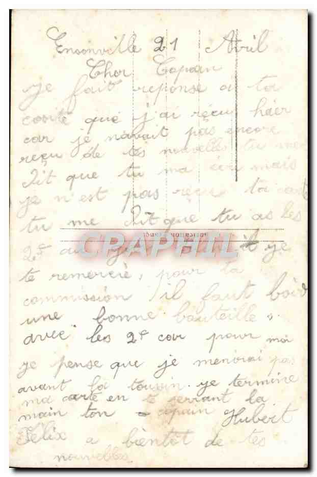 CPA Fantaisie Femme Soldat  — Verso