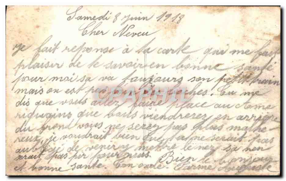 CPA Fantaisie Femme  — Rückseite
