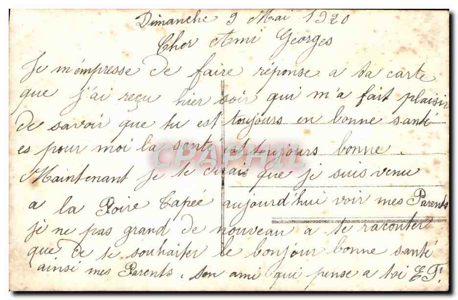 CPA Fantaisie Femme  — Rückseite