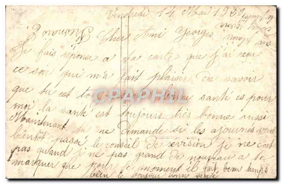 Jeune couple dans un jardin — REX 868 — Rückseite