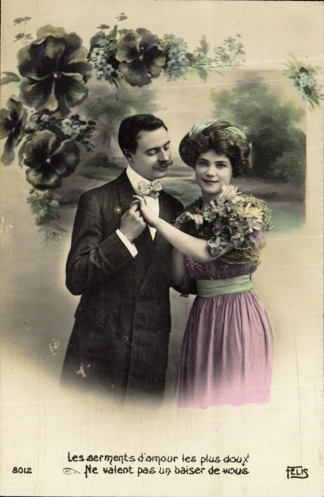 Les serments d'amour les plus doux — Ne valent pas un baiser de vous — Felis, n° 8012