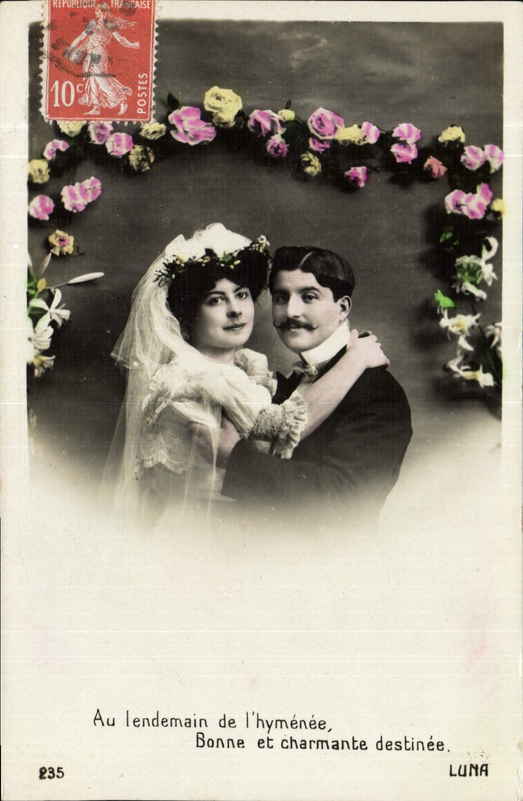 Nouveau couple marié — Au lendemain de l'hyménée, Bonne et charmante destinée — Luna, n°235