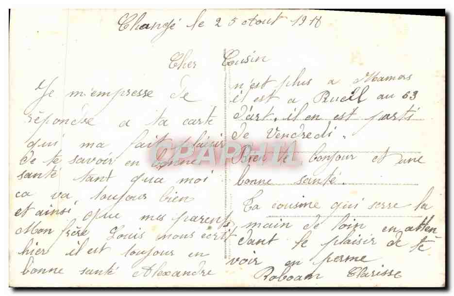 CPA Fantaisie Femme  — Rückseite