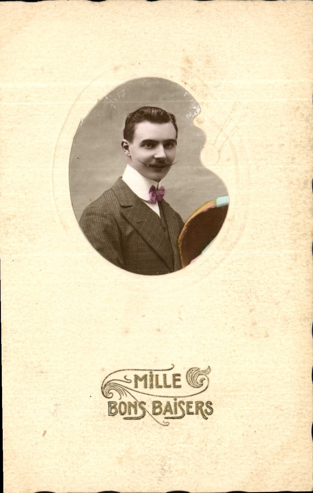 Portrait d'un homme à la moustache — Mille Bons Baisers — éditeur Mille Bons Baisers