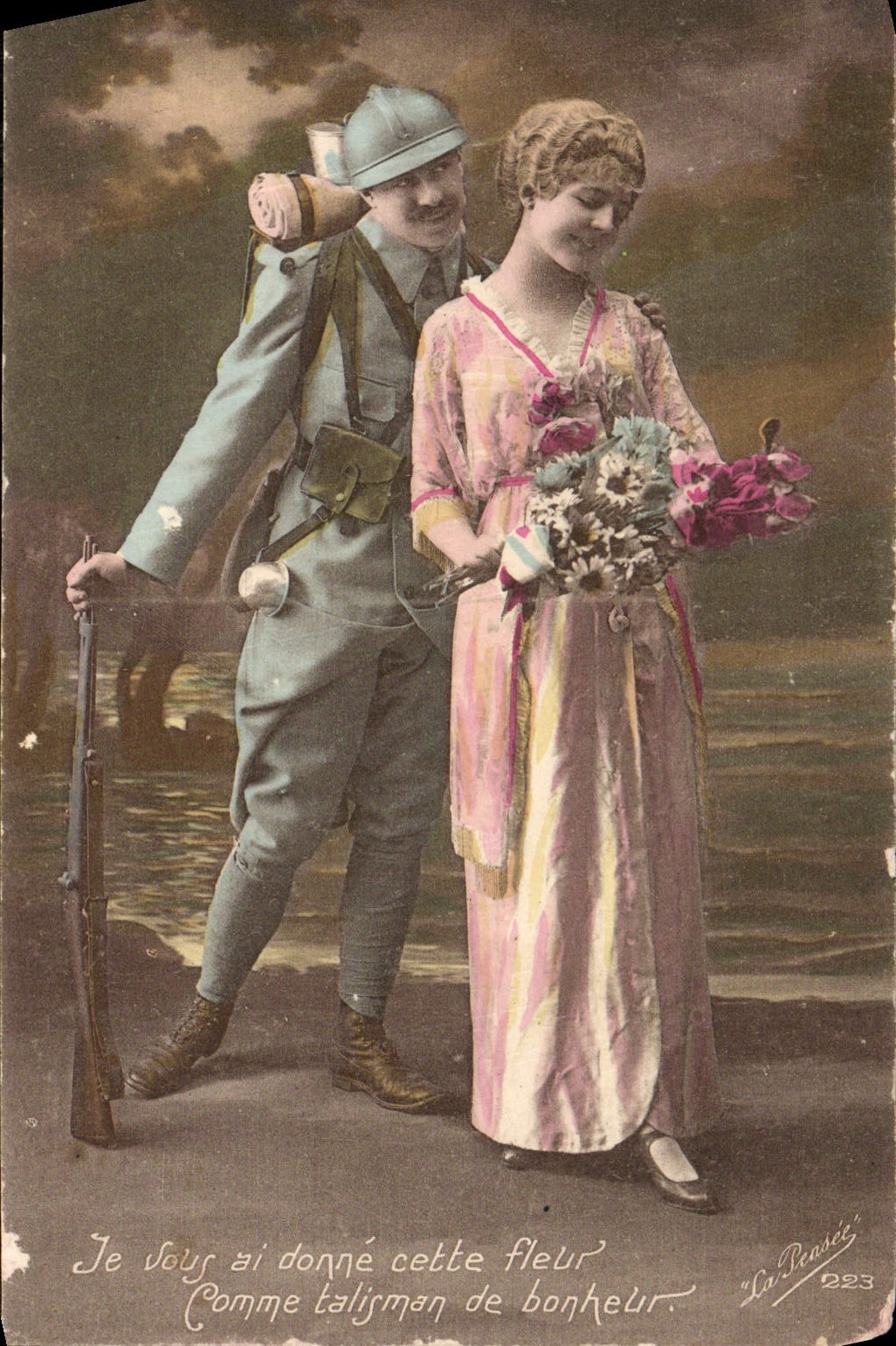 Soldat und Frau — Kriegsszene — La Pensée n°223