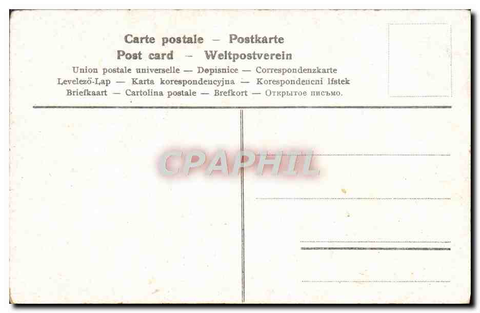 CPA Fantaisie Femme  — Rückseite