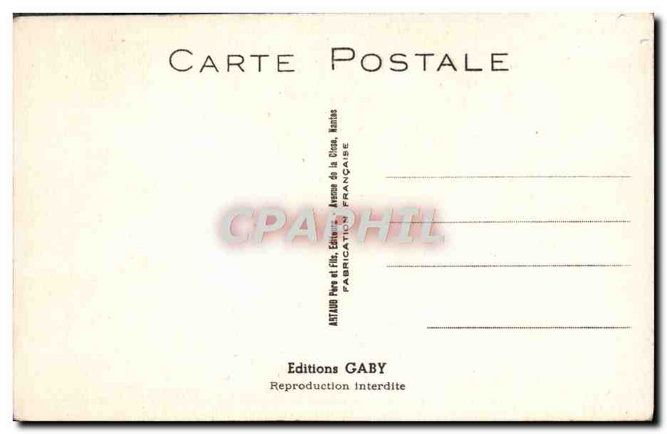 CPA Fantaisie Le couvreur facetieux — Rückseite