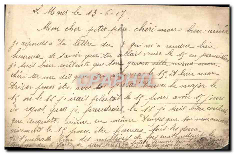 Les Fraises — Poème et couple — La Favourite, n° 846 — Rückseite
