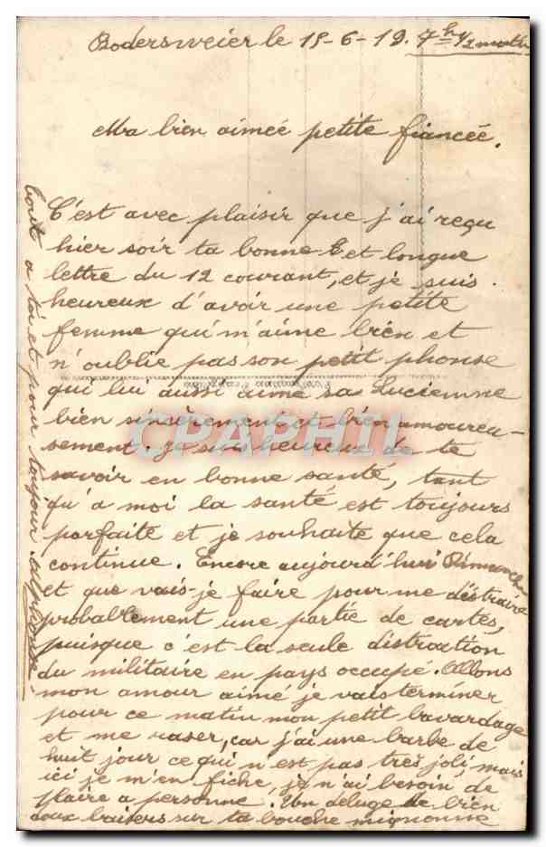 Soldat en uniforme — Vision chère à mes yeux... — Lucienne / Alfihomz — Rückseite