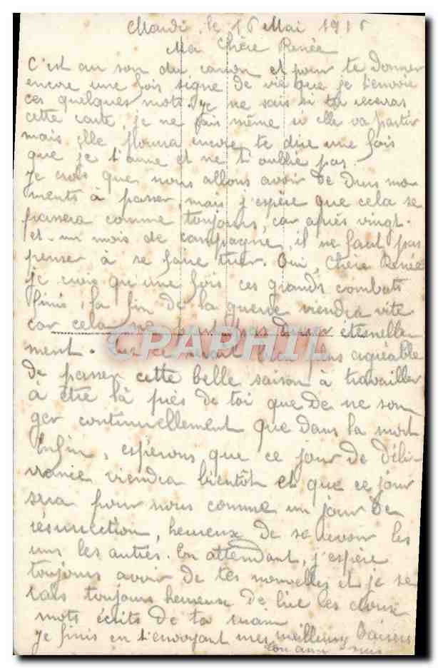 CPA Fantaisie Femme — Verso