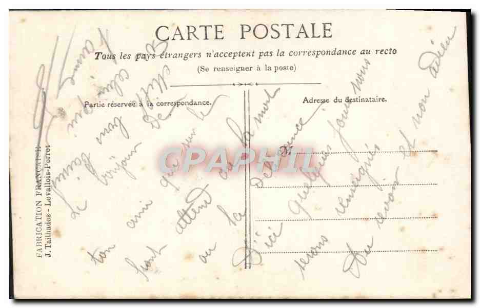 CPA Fantaisie Femme — Verso