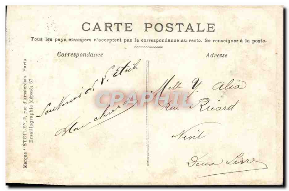 CPA Issoudun Le Beffroi Porte du chateau — Verso