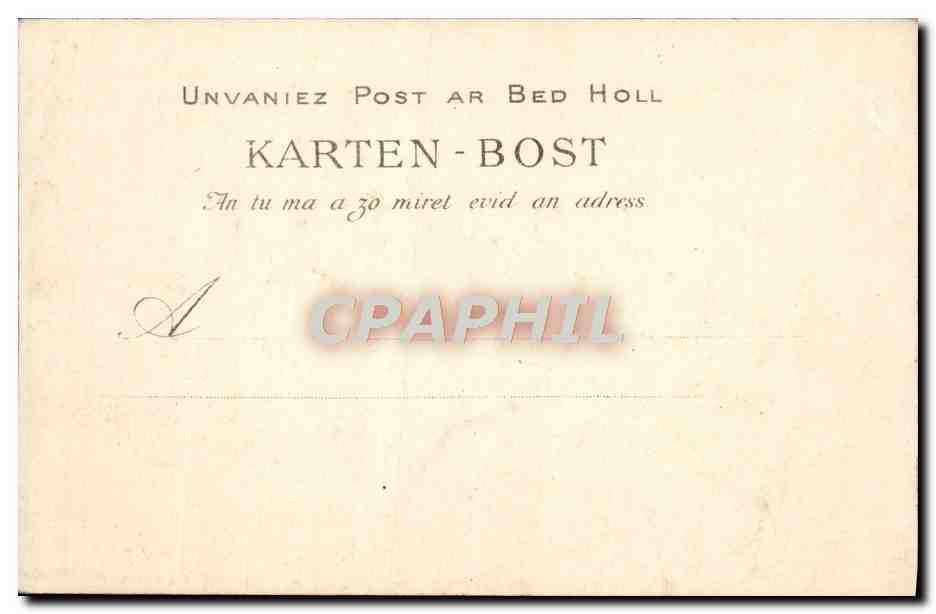 CPA Le Calvaire De Plougastel Daoulas Enfants Botrel — Rückseite