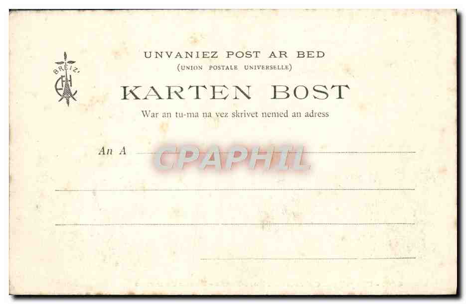 Chapelle et Calvaire de Port-Blanc — Sortie de messe — Collection E. Hamonic — Rückseite