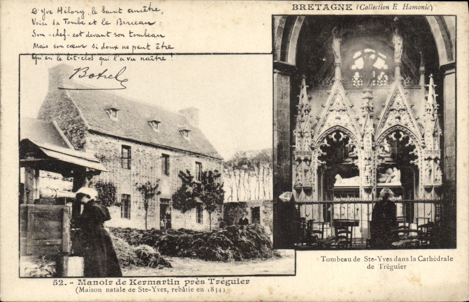 CPA Bretagne Manoir De Kermartin Pres Treguier Botrel