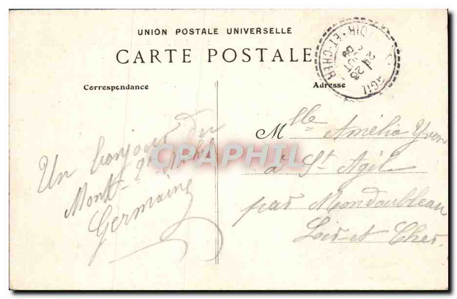 CPA Le Mont Saint Michel Botrel — Verso