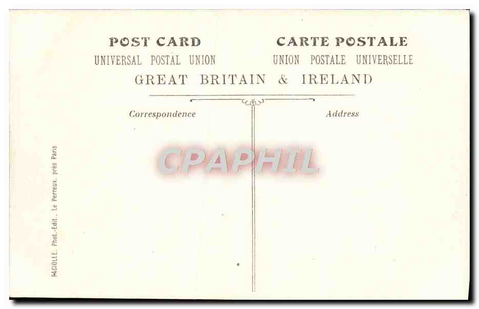 CPA London Thames Embankment Bateau — Rückseite