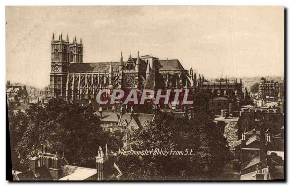 CPA Westminster Abbey from SE London 