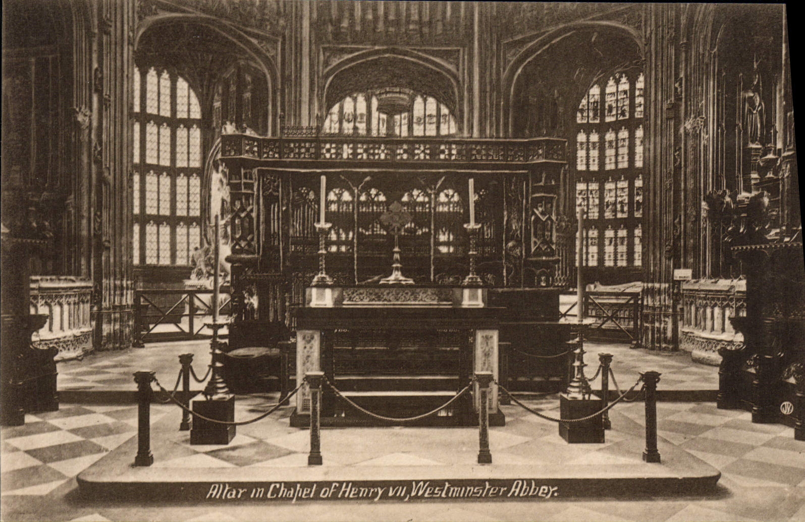 CPA Altar In Chapel Of Henry Westminster Abbey London