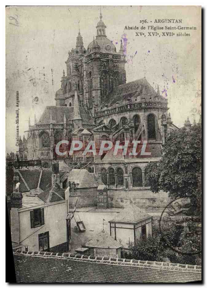 CPA Argentan Abside De I'Eglise Saint Germain