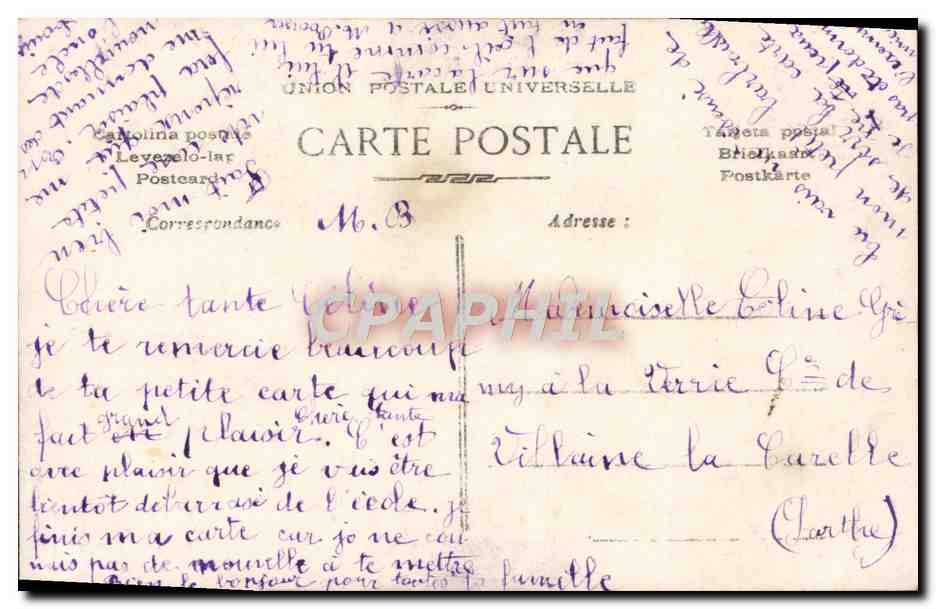 CPA Parole Damour est Plus Douce Femme — Rückseite
