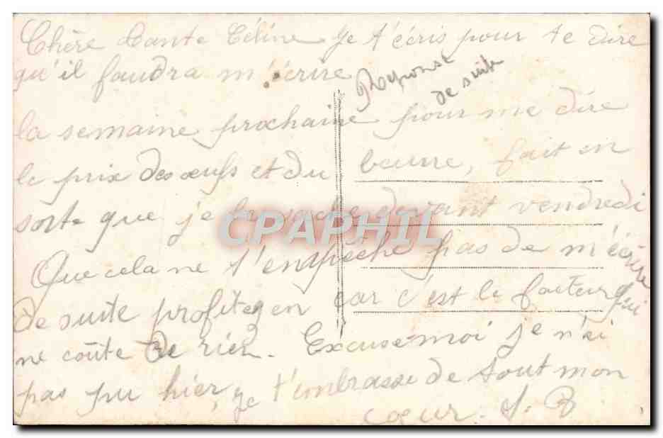 CPA Fantaisie Femme — Verso