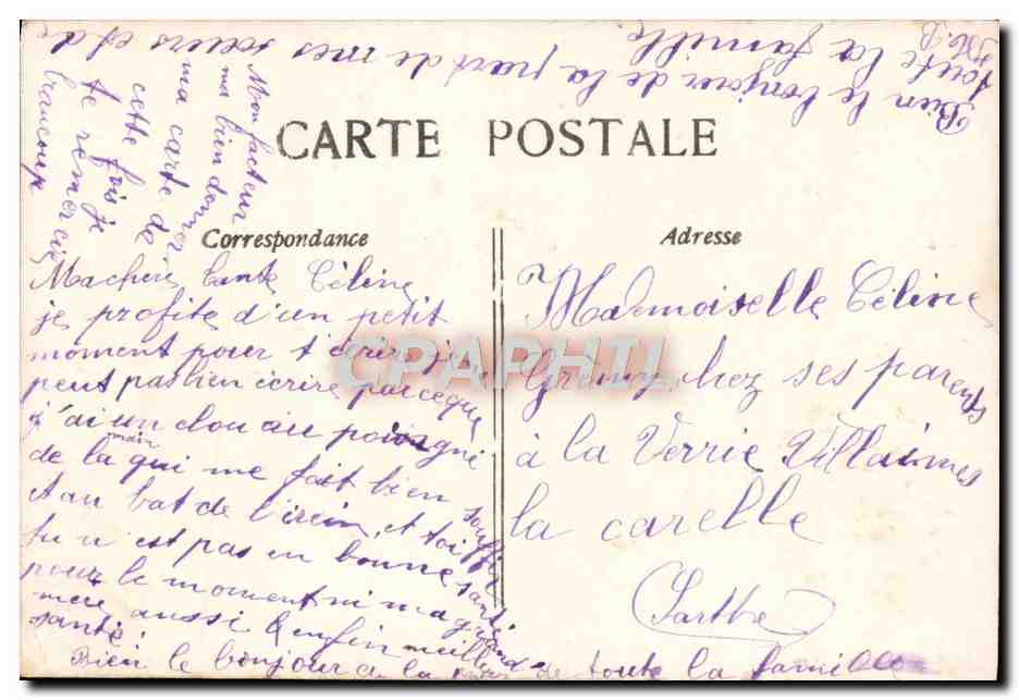 Coppia d'amore — testo stampato e manoscritto — n°2366 — Verso