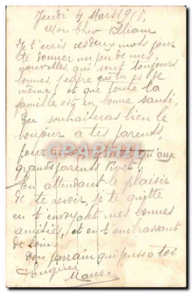 CPA Fantaisie Femme — Verso