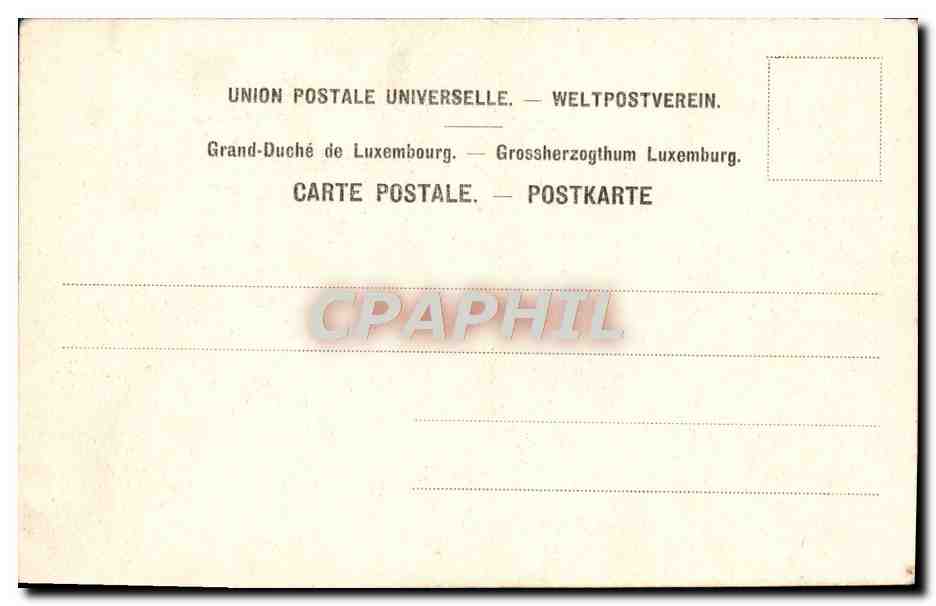 CPA Luxembourg Pont du Stierchen — Verso