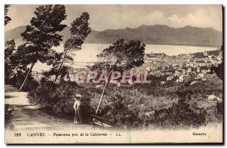 CPA Cannes Panorama Pris de la Californie