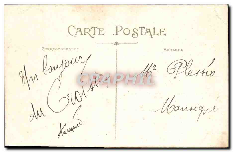 CPA Le Croisic Le Bois du Mont Esprit — Rückseite