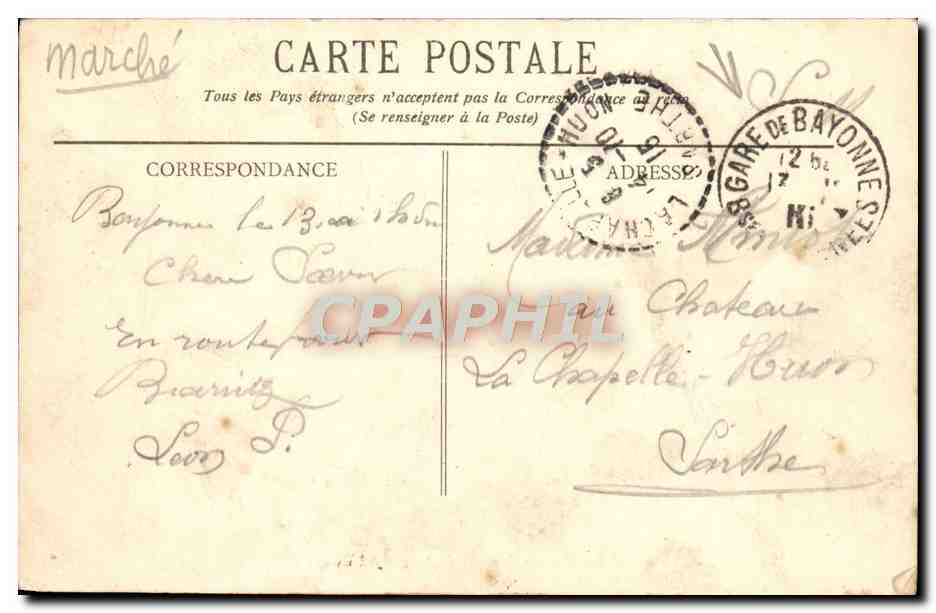 Bayonne - Le Pont Marengo et les Quais de la Nive - BR - 2575 — Verso