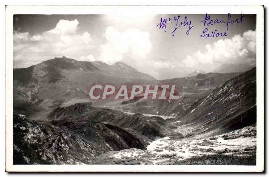 CPM Beaufort Mont Joly vu du massif d'Outray