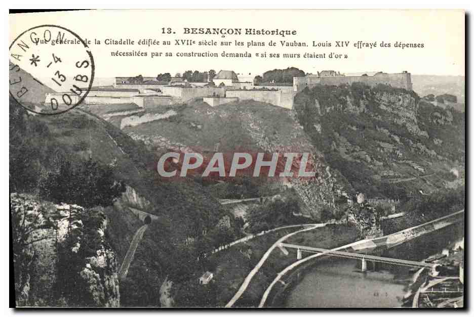 Besançon Historisch — Allgemeiner Blick auf die Citadel — Verlag I.P.M. Paris