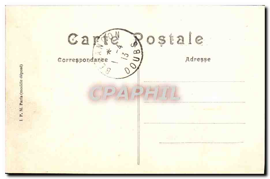 CPA Besancon Historique Basilique Saint Ferjeux  — Rückseite