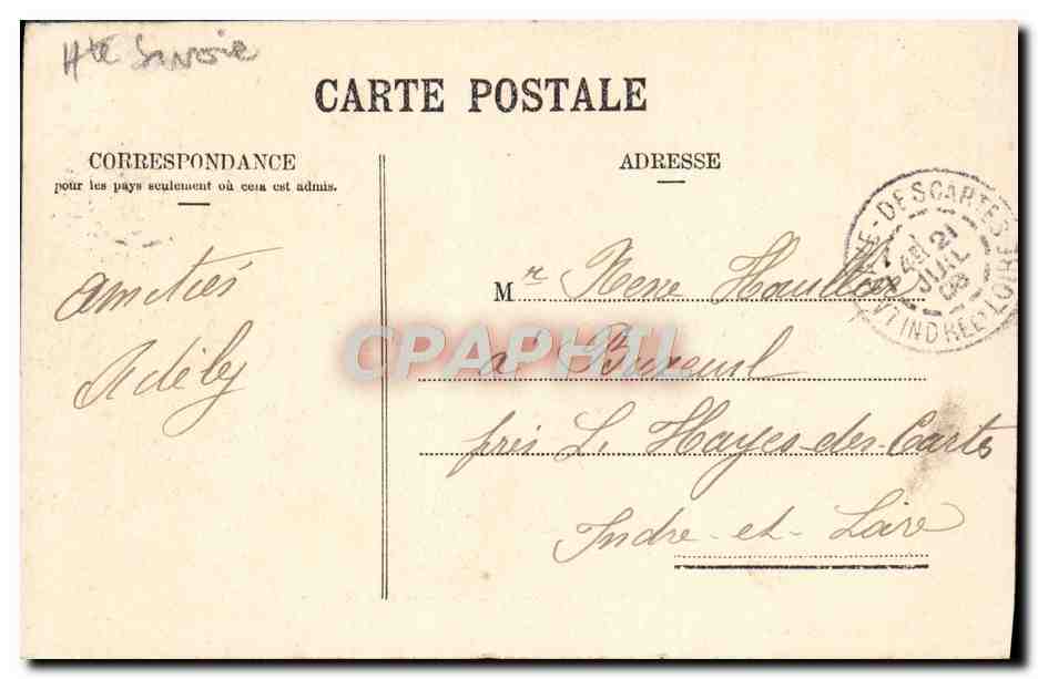 CPA Chamonix Glacier des Bossons Alpinisme — Verso