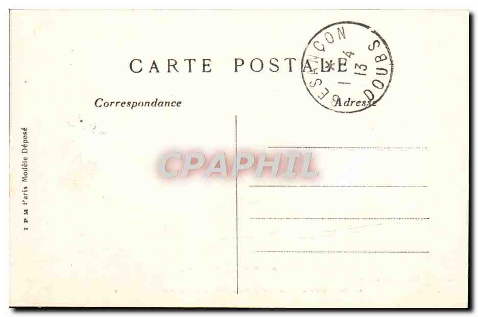 CPA Besancon Historique La Porte Taillee du cote de la ville  — Rückseite