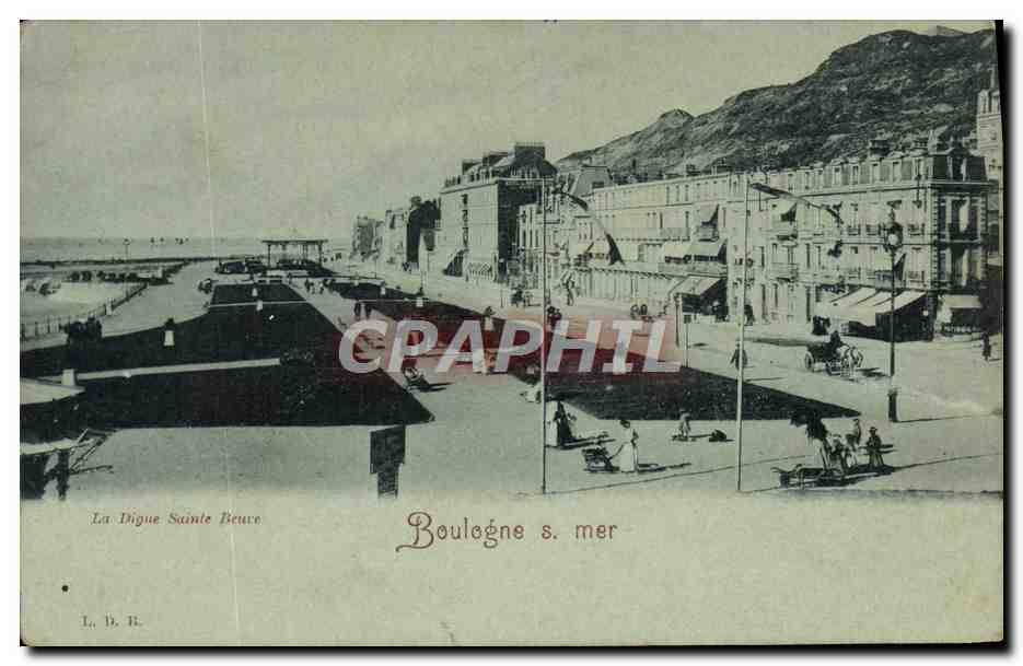 CPA Boulogne Sur Mer La digue Sainte Beuve 