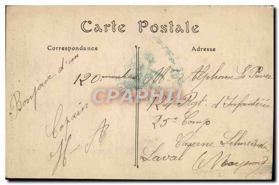 CPA Blois Les Degres Denis Papin Velo Cycle — Verso