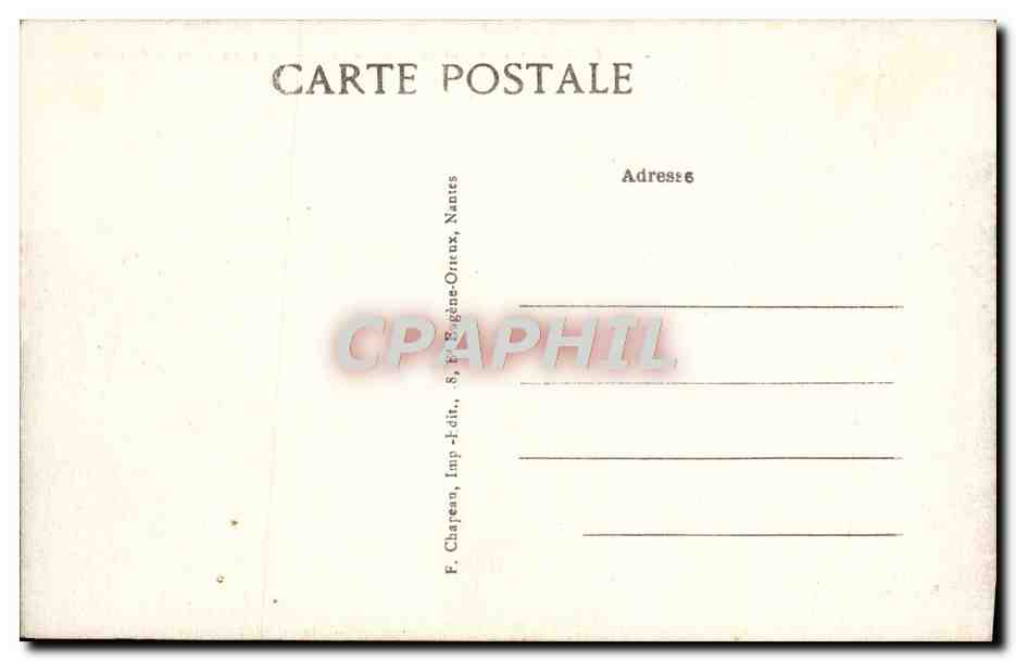 CPA Batz Sur la Grande Cote Coupure dans la Falaise — Rückseite