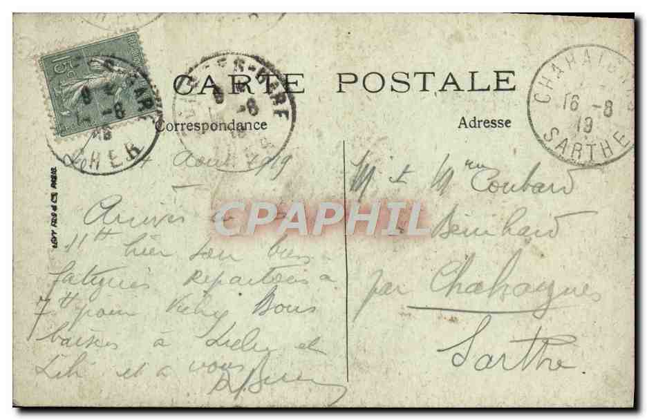 Bourges — La Cathédrale et l'Abside — LL. — Verso