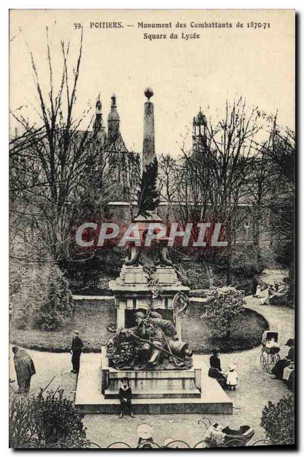 Poitiers — Monument des Combattants de 1870-71 — Square du Lycée
