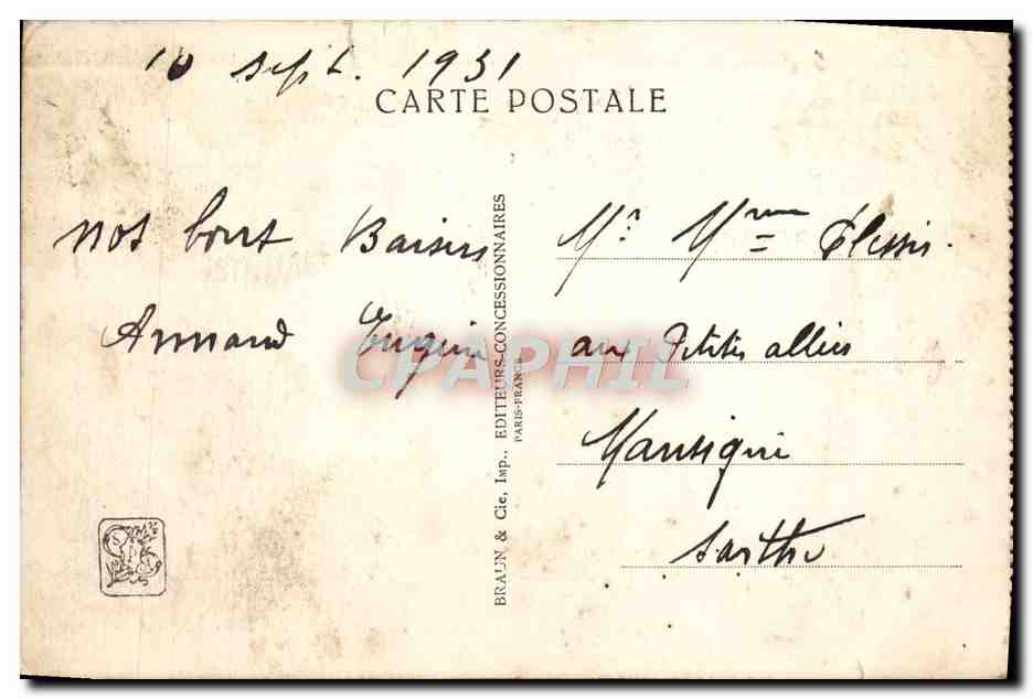 CPA Expostion Colonniale Internationale Paris 1931 Musee des Colonies — Rückseite