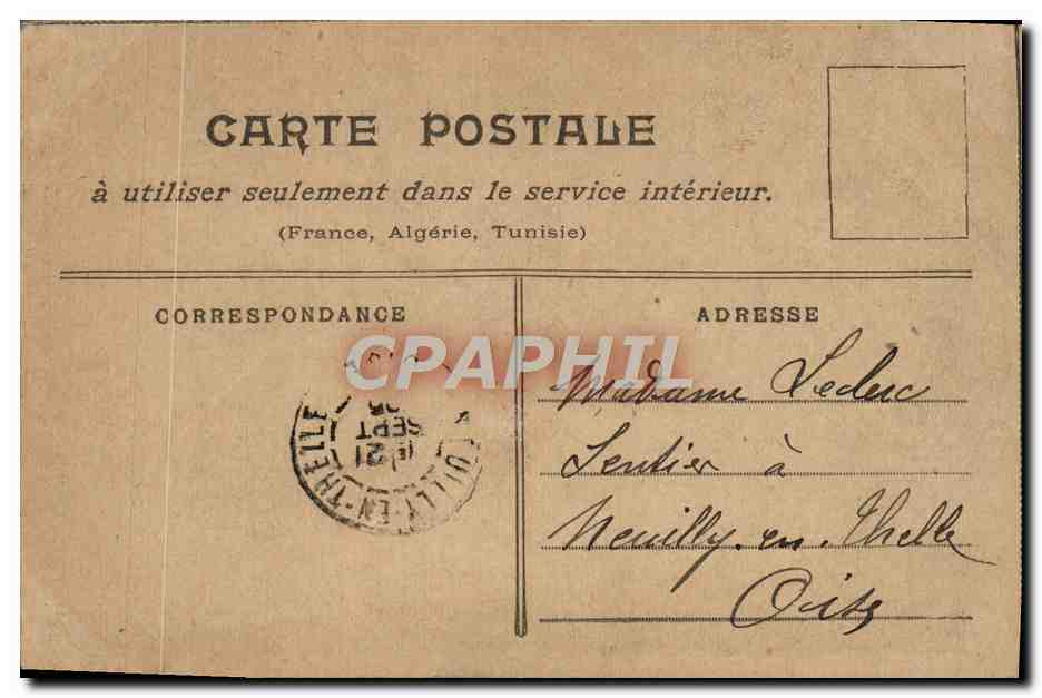 CPA Paris  — Rückseite