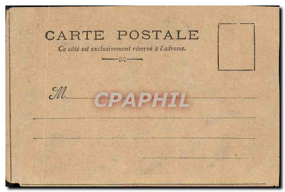 Tarjeta postal antigua París Sacré Coeur Montmartre — Reverso