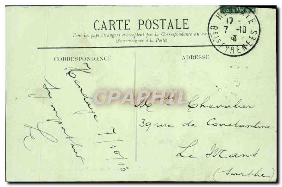 Hendaye — Sur la Bidassoa — L'Île des Faisans ou de la Conférence — Rückseite