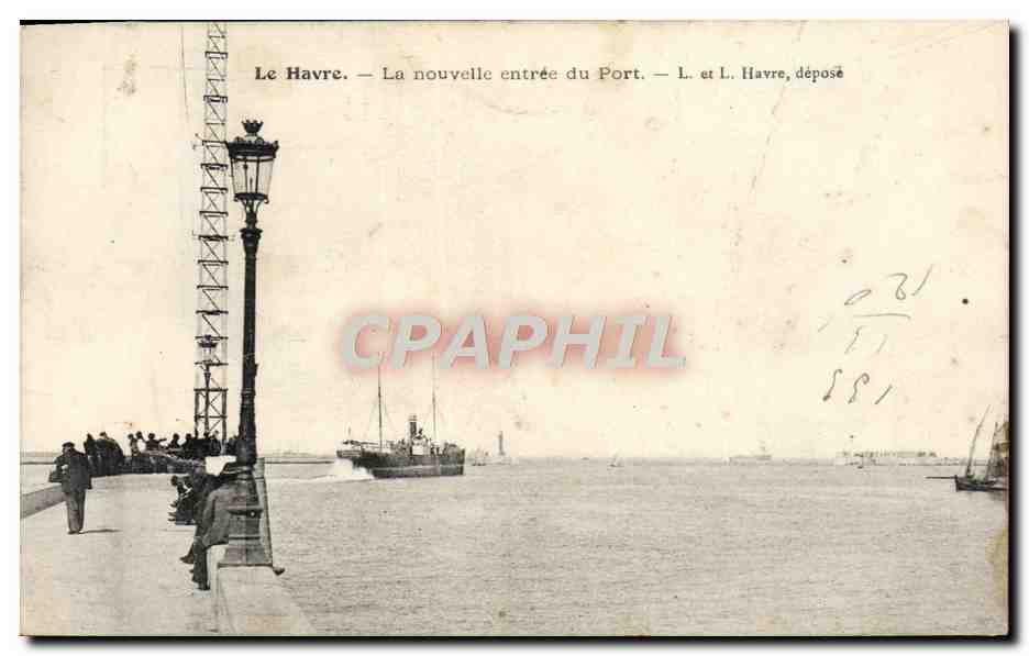 CPA Le Havre la Nouvelle Entree du Port 