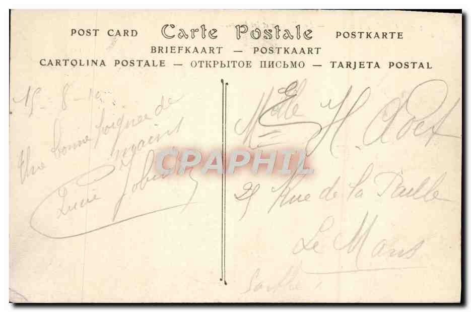 CPA La Have Les Falaises et les Phares — Rückseite