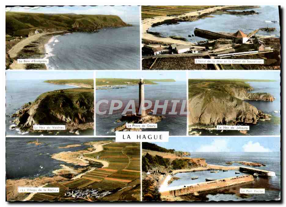 CPM Les Joyaux Du Cotentin La Hague La baie d'Ecalgrain Le nez de Voidries Phare de Goury